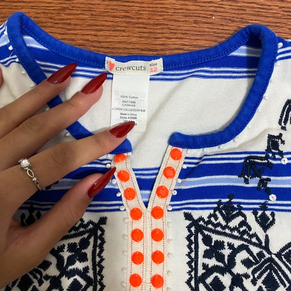 Crewcuts Stripped Beaded Dress - Picture 2 of 4